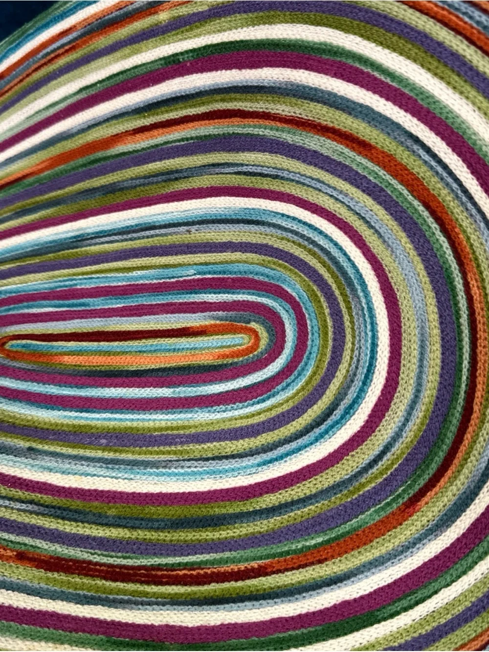 Set Of 4 Crate & Barrel Rubicon Oval Multicolor Placemats 14”x19” 100% Cotton